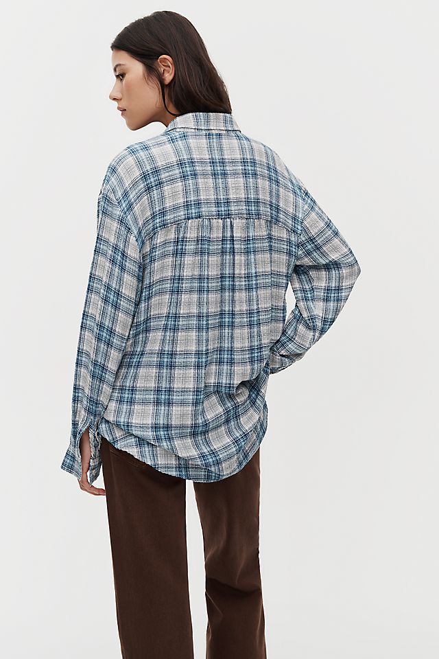 Pilcro Hadley Women's Relaxed Plaid Buttondown Shirt