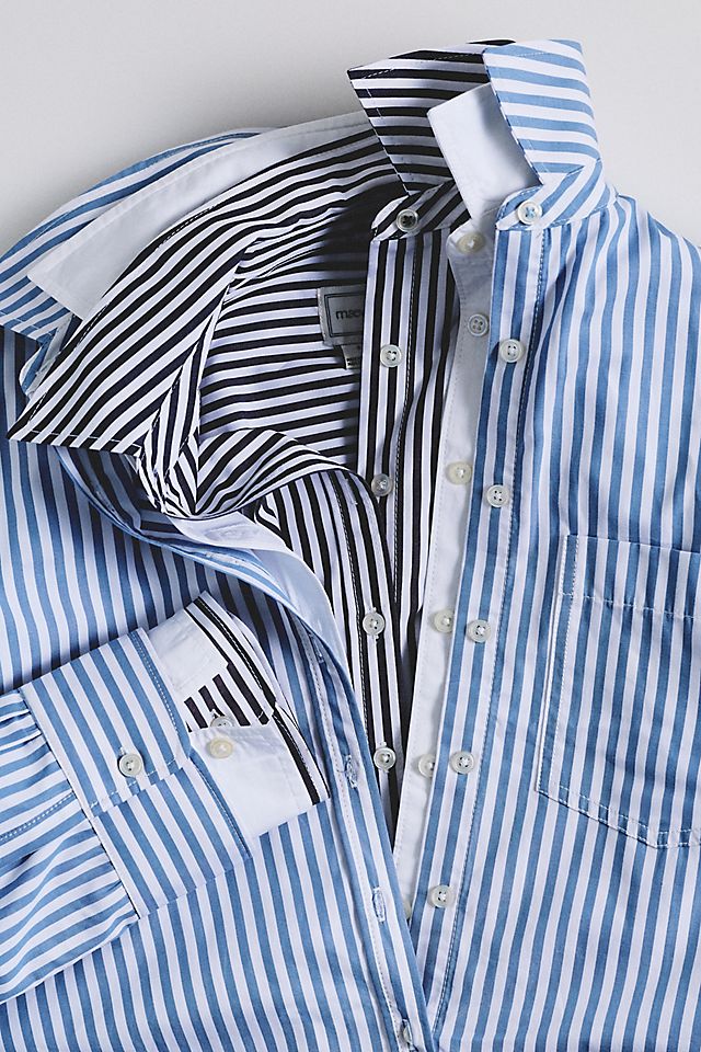 Maeve Bennet Women's Shrunken Buttondown Shirt Cotton