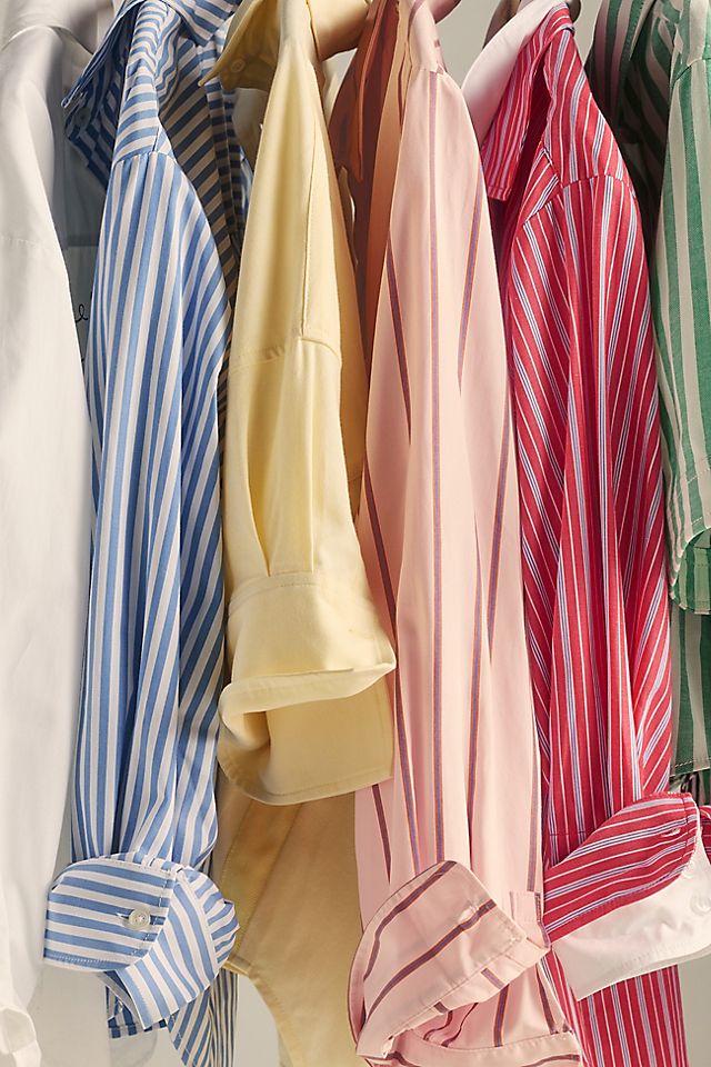 Maeve Bennet Women's Shrunken Buttondown Shirt Cotton
