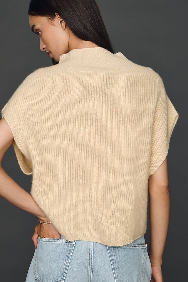 By Anthropologie Enza Women's Cashmere Poncho Sweater Vest