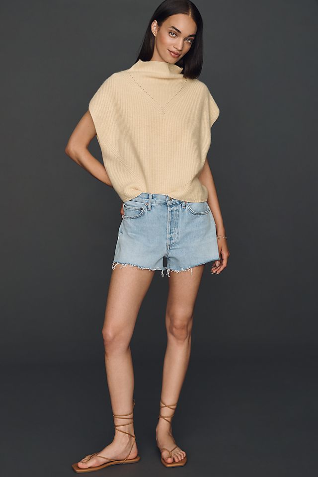 By Anthropologie Enza Women's Cashmere Poncho Sweater Vest