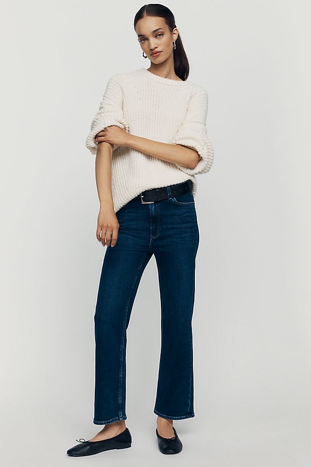 PAIGE Anessa Women's High-Rise Straight-Leg Jeans