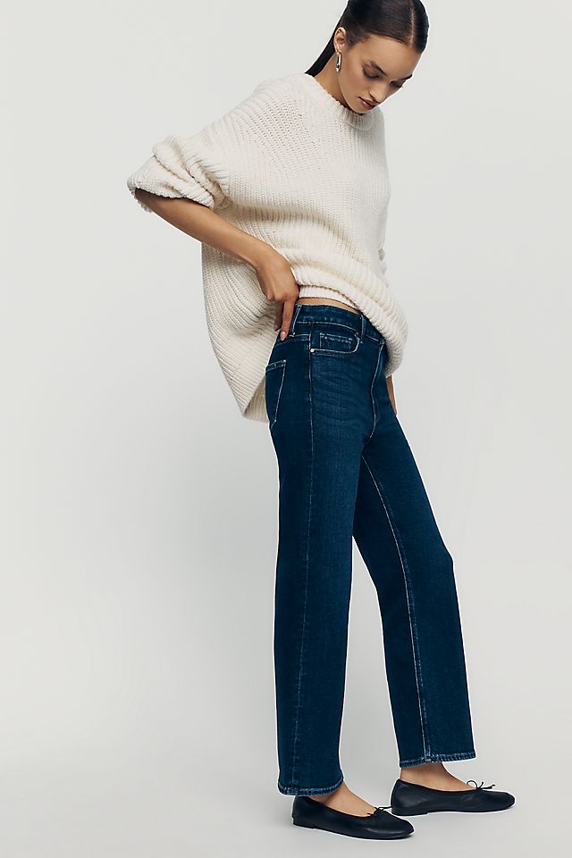 PAIGE Anessa Women's High-Rise Straight-Leg Jeans
