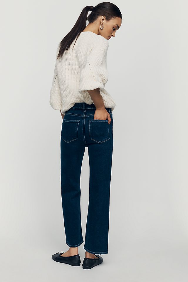 PAIGE Anessa Women's High-Rise Straight-Leg Jeans