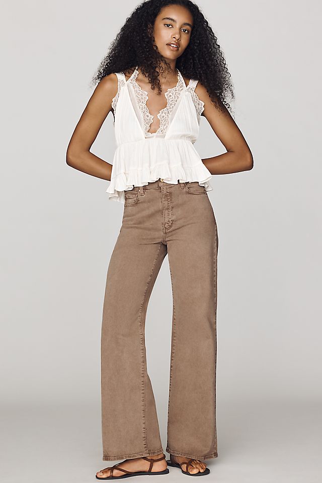 PAIGE Anessa Women's High-Rise Wide-Leg Jeans
