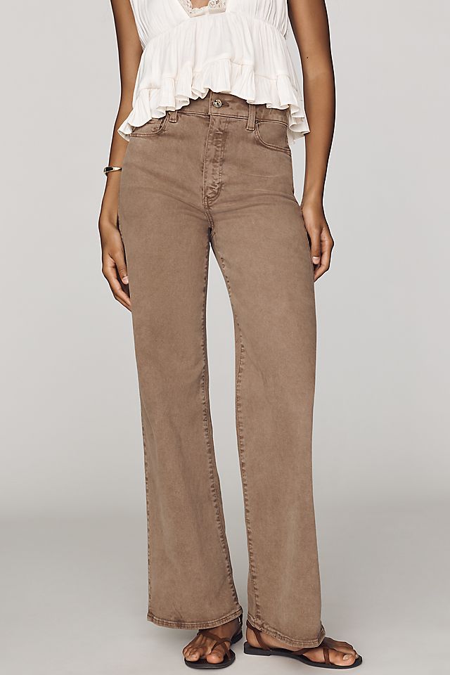 PAIGE Anessa Women's High-Rise Wide-Leg Jeans