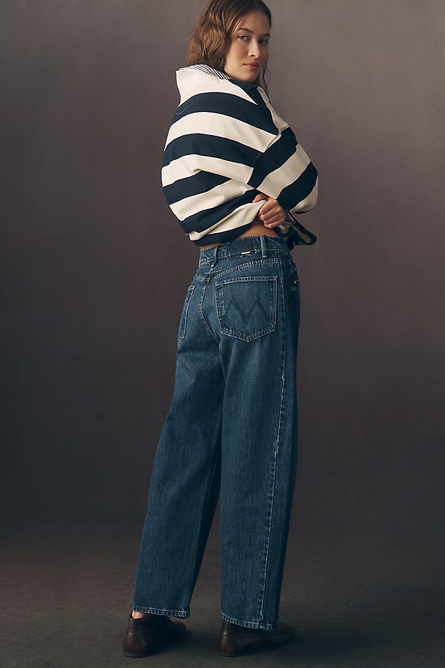 MOTHER The Half Pipe Women's High-Rise Ankle Jeans Cotton