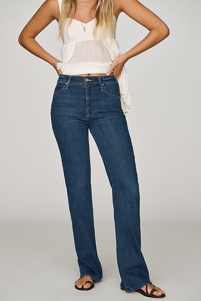 MOTHER Kick It Women's High-Rise Straight-Leg Jeans