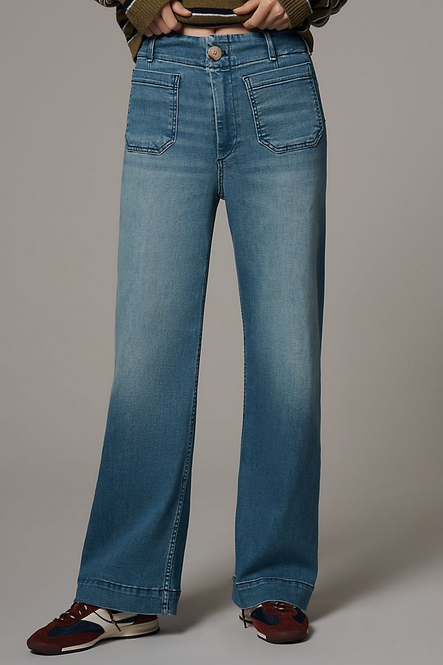 Maeve Colette Women's High-Rise Wide-Leg Full-Length Jeans