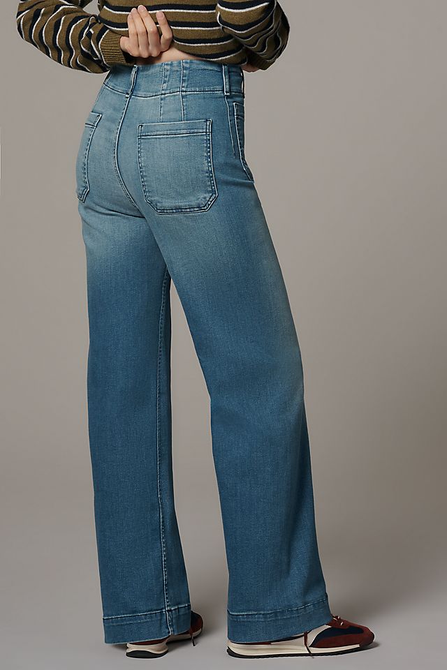Maeve Colette Women's High-Rise Wide-Leg Full-Length Jeans