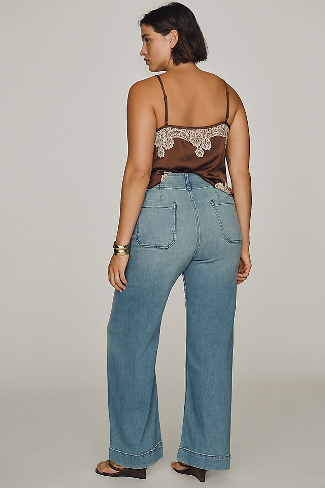 Maeve Colette Women's High-Rise Wide-Leg Full-Length Jeans