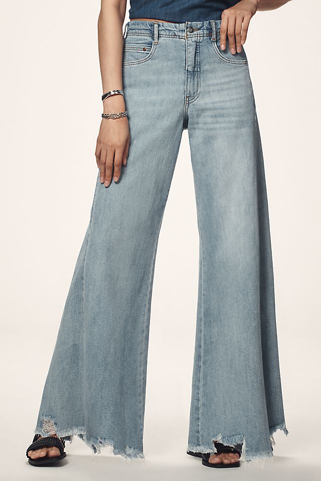 Pilcro Adi Women's Mid-Rise Flare Jeans Cotton