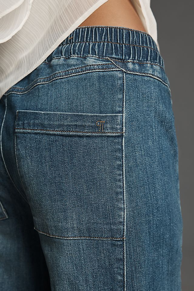 Pilcro Izzie Women's Relaxed Pull-On Barrel Jeans Cotton