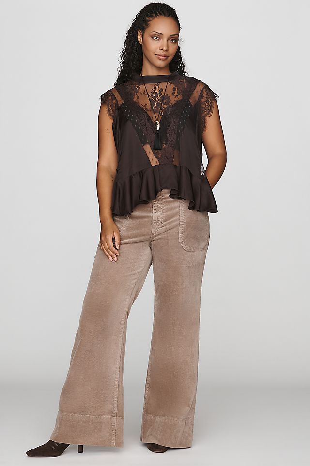 Pilcro Rylan Women's Corduroy High-Rise Flare Jeans