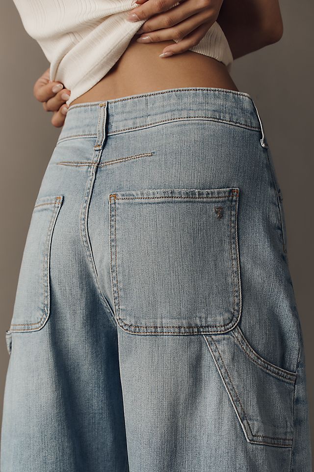 Pilcro Kayden Women's High-Rise Carpenter Barrel Jeans Cotton