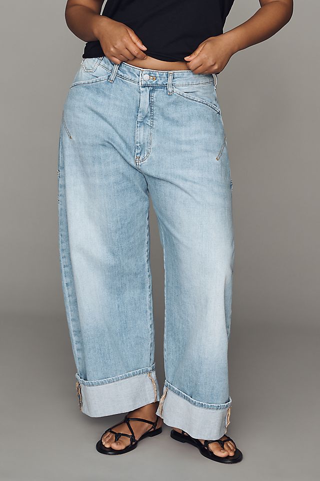 Pilcro Kayden Women's High-Rise Carpenter Barrel Jeans Cotton