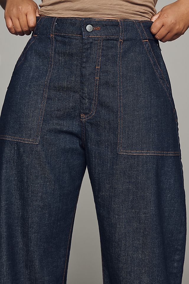 Pilcro Kayden Women's High-Rise Carpenter Barrel Jeans