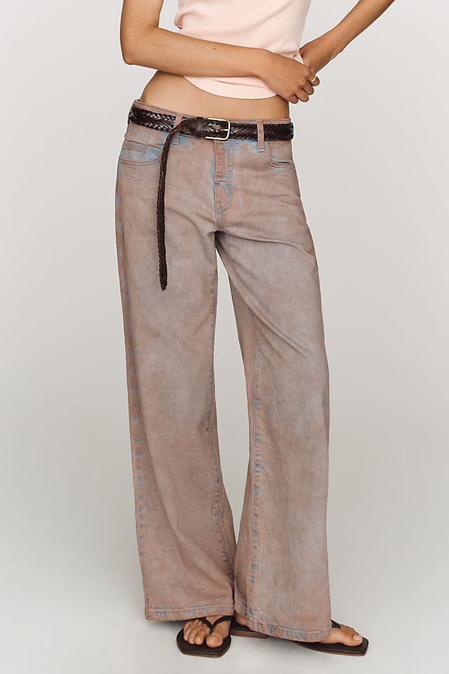 Pilcro Esme Women's Mid-Rise Wide-Leg Jeans Cotton