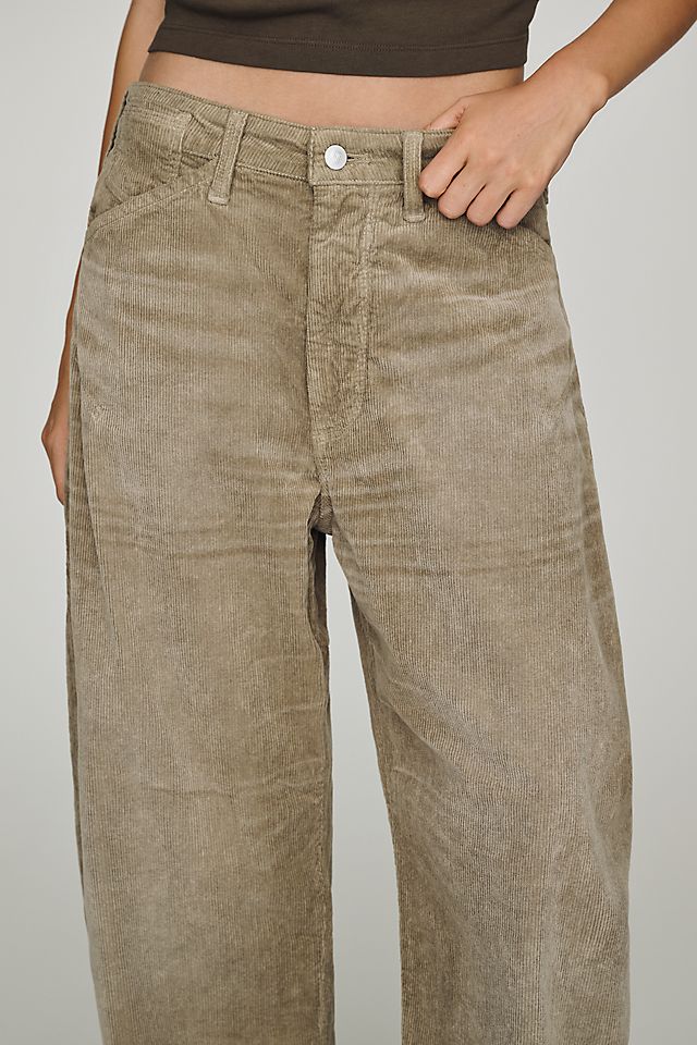 Pilcro Kayden Women's Corduroy High-Rise Barrel-Leg Jeans