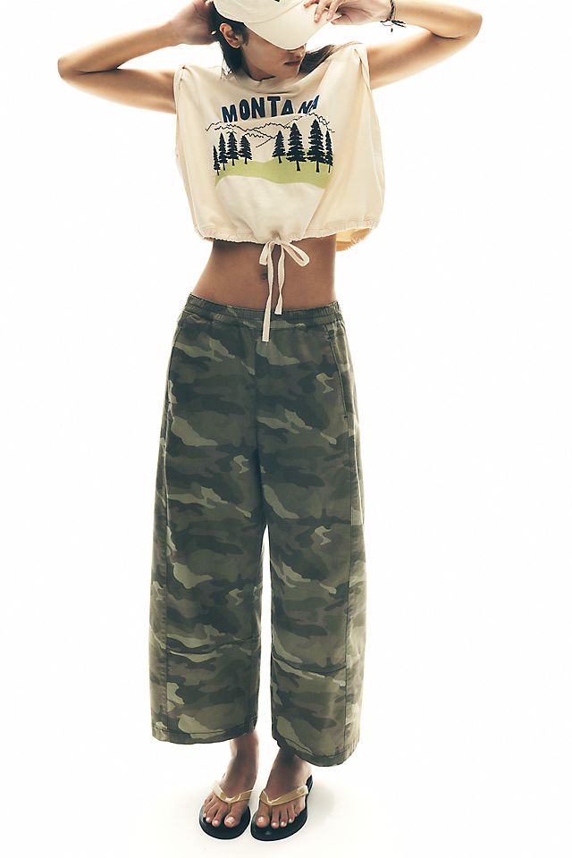 Pilcro Izzie Women's Relaxed Barrel Pants Cotton