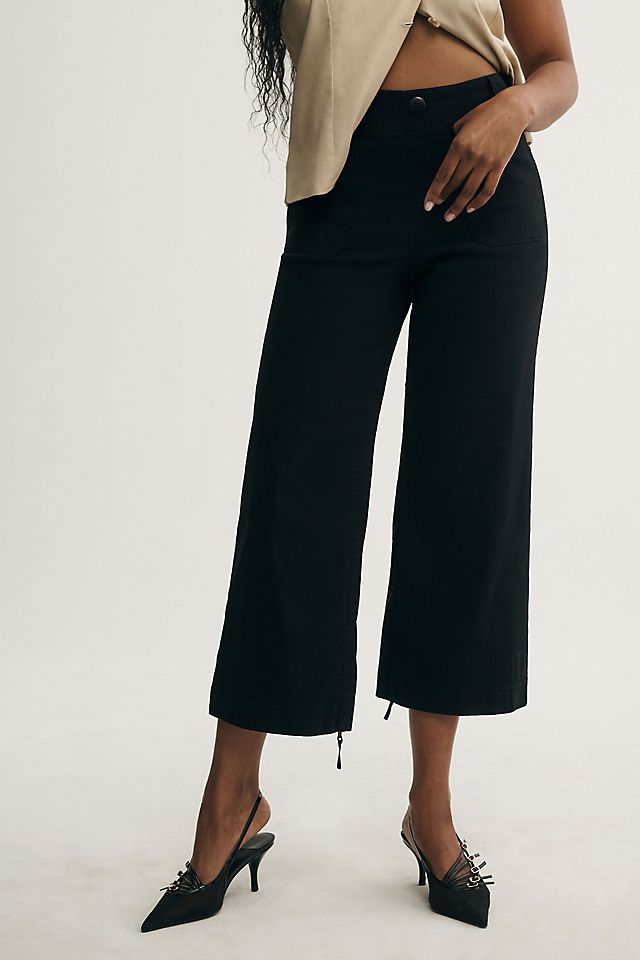 Maeve Colette Women's High-Rise Wide-Leg Pants Magic Fabric