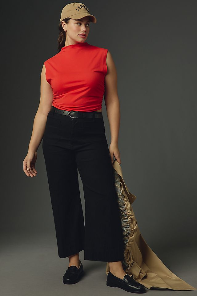 Maeve Colette Women's High-Rise Wide-Leg Pants Magic Fabric
