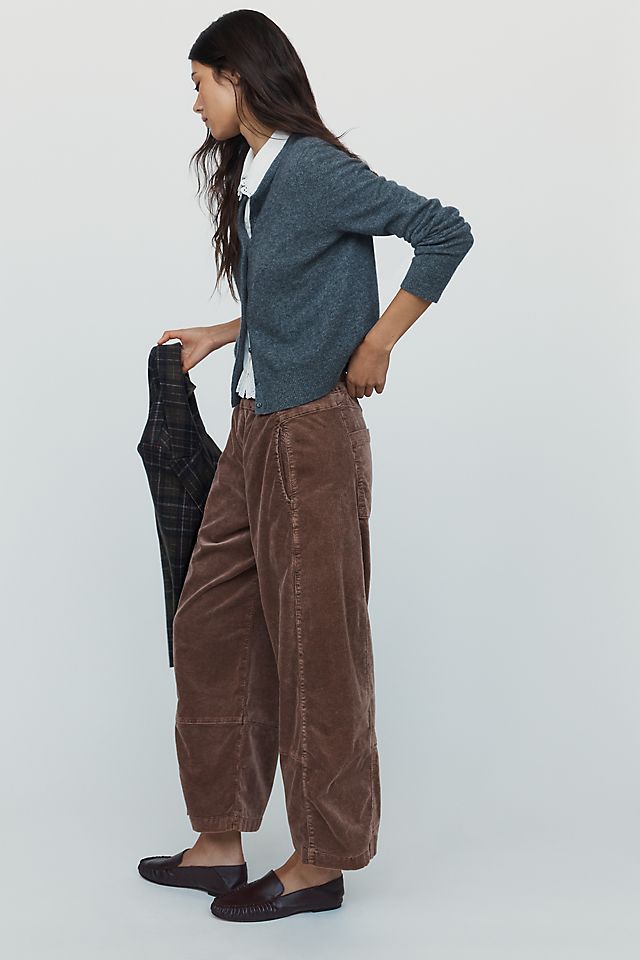 Pilcro Izzie Women's Corduroy Barrel Pants Cotton