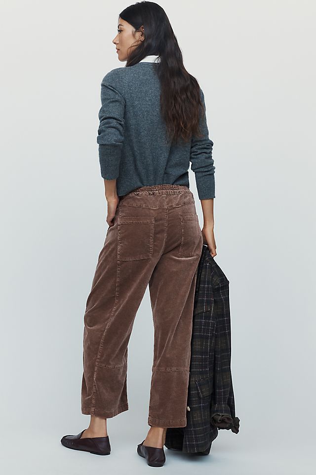 Pilcro Izzie Women's Corduroy Barrel Pants Cotton