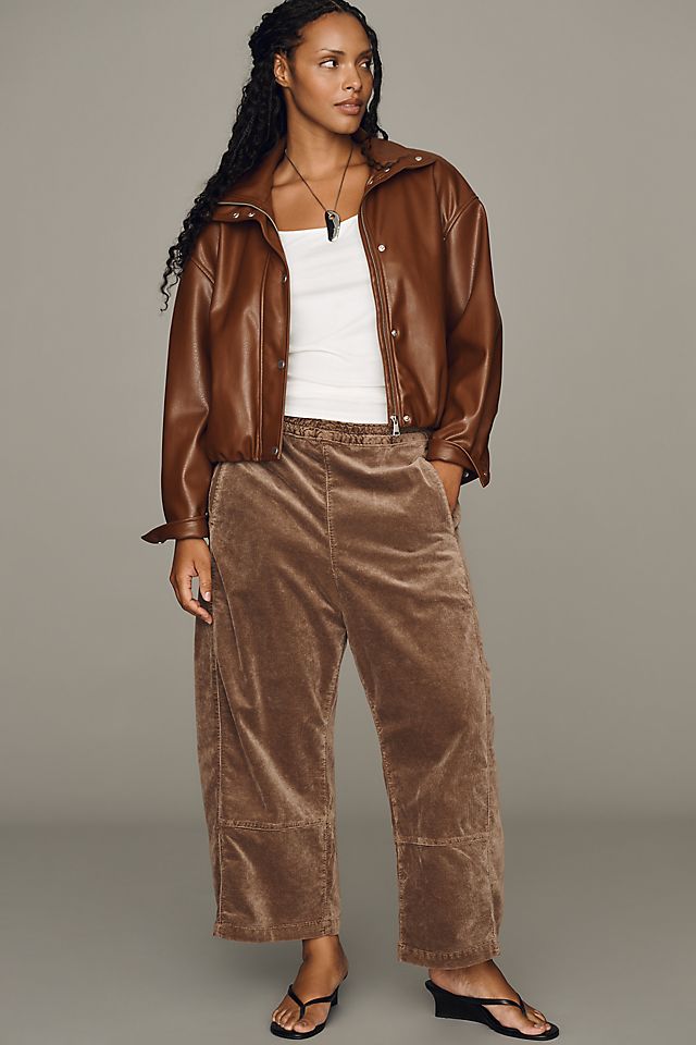 Pilcro Izzie Women's Corduroy Barrel Pants Cotton