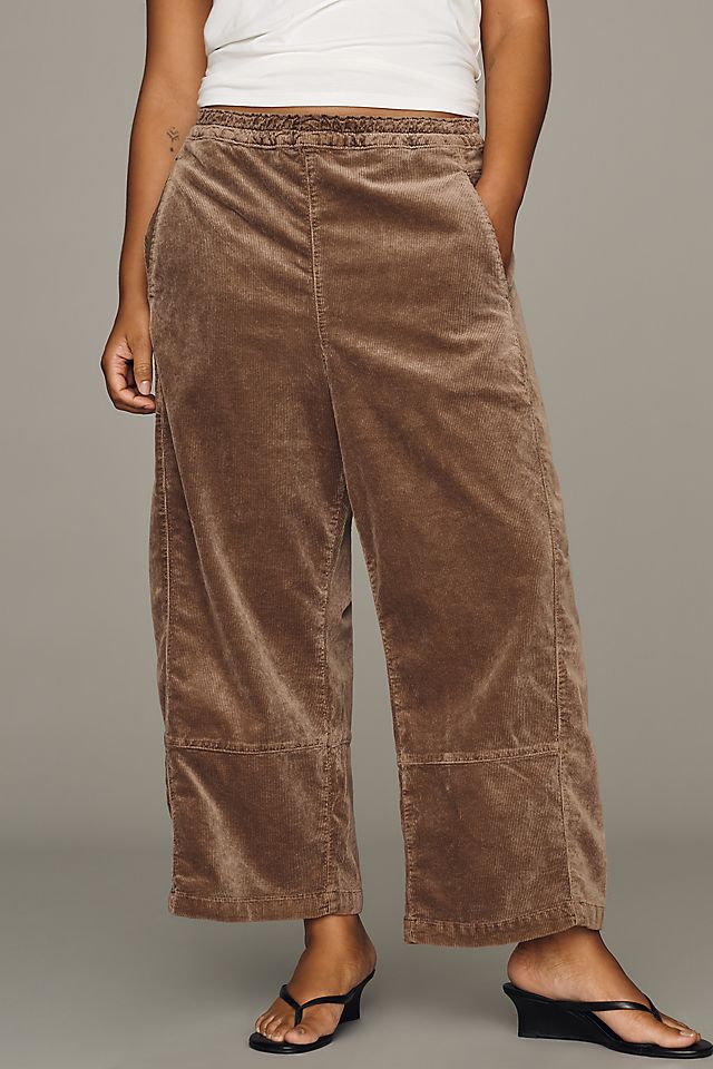 Pilcro Izzie Women's Corduroy Barrel Pants Cotton