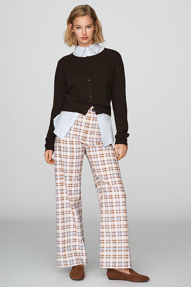 Maeve Colette Women's High-Rise Wide-Leg Pants