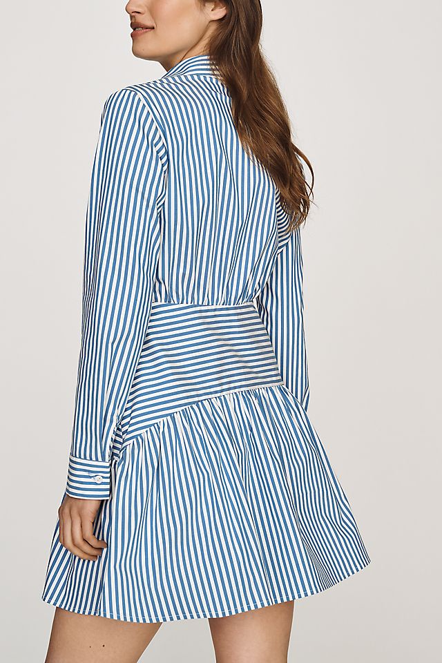 Exquise Tobie Women's Mini Shirtdress Pleated